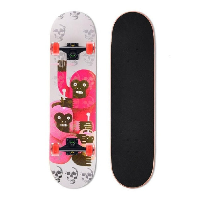 Maple Luminous Wheels Skateboard