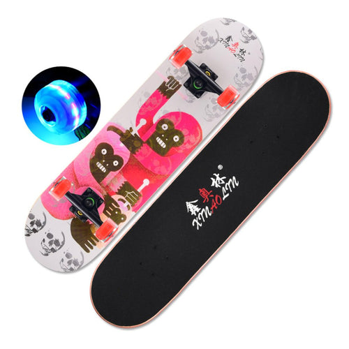 Maple Luminous Wheels Skateboard